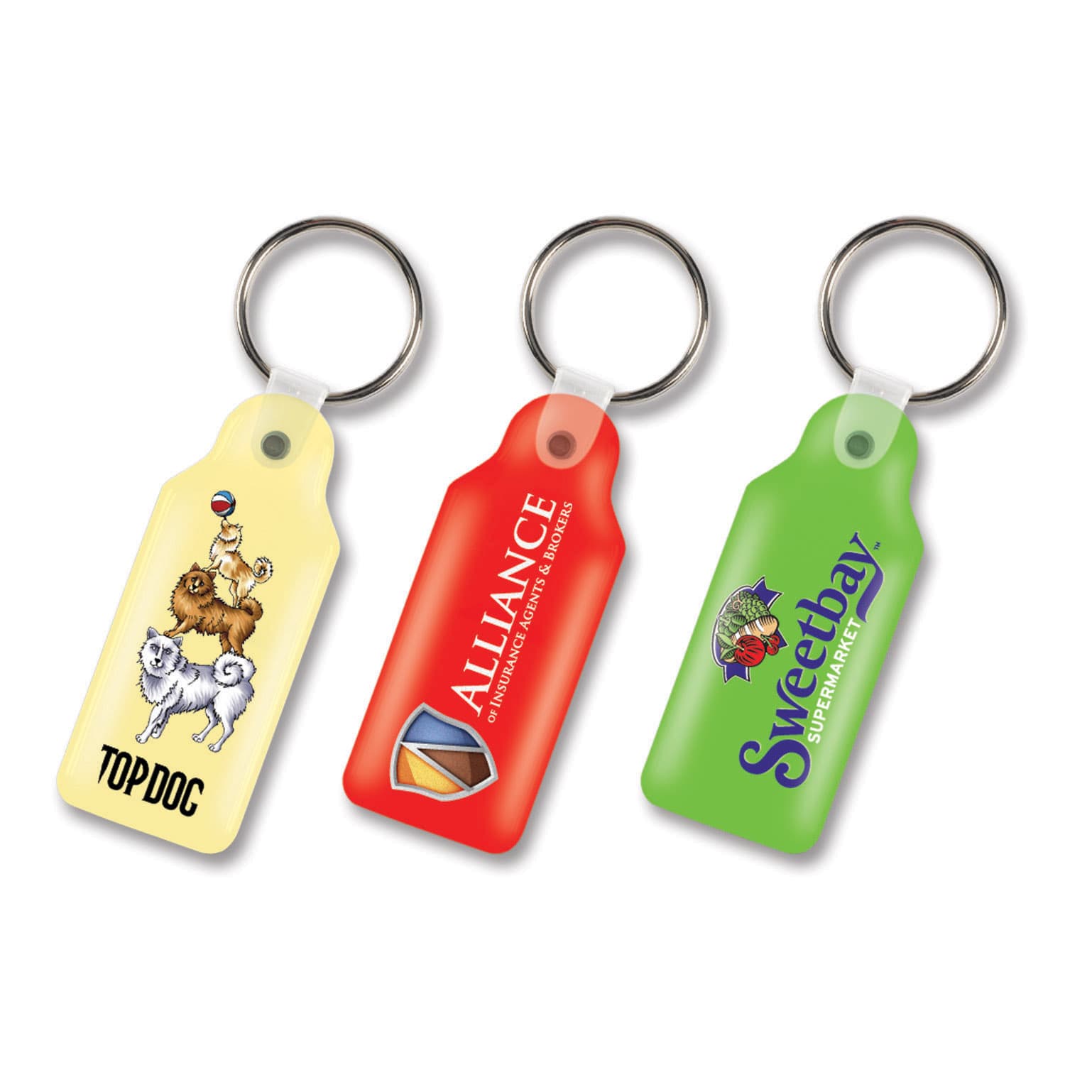 Flexi Resin Key Ring - Rectangle-Active Image