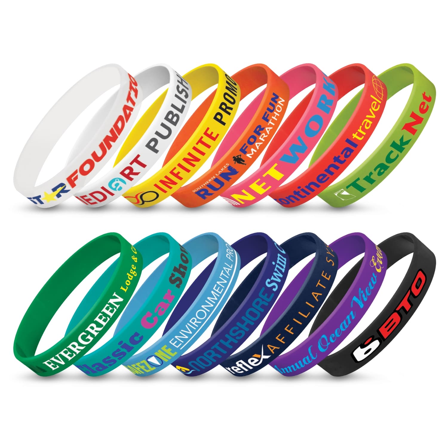 Silicone Wrist Band - Indent-Active Image