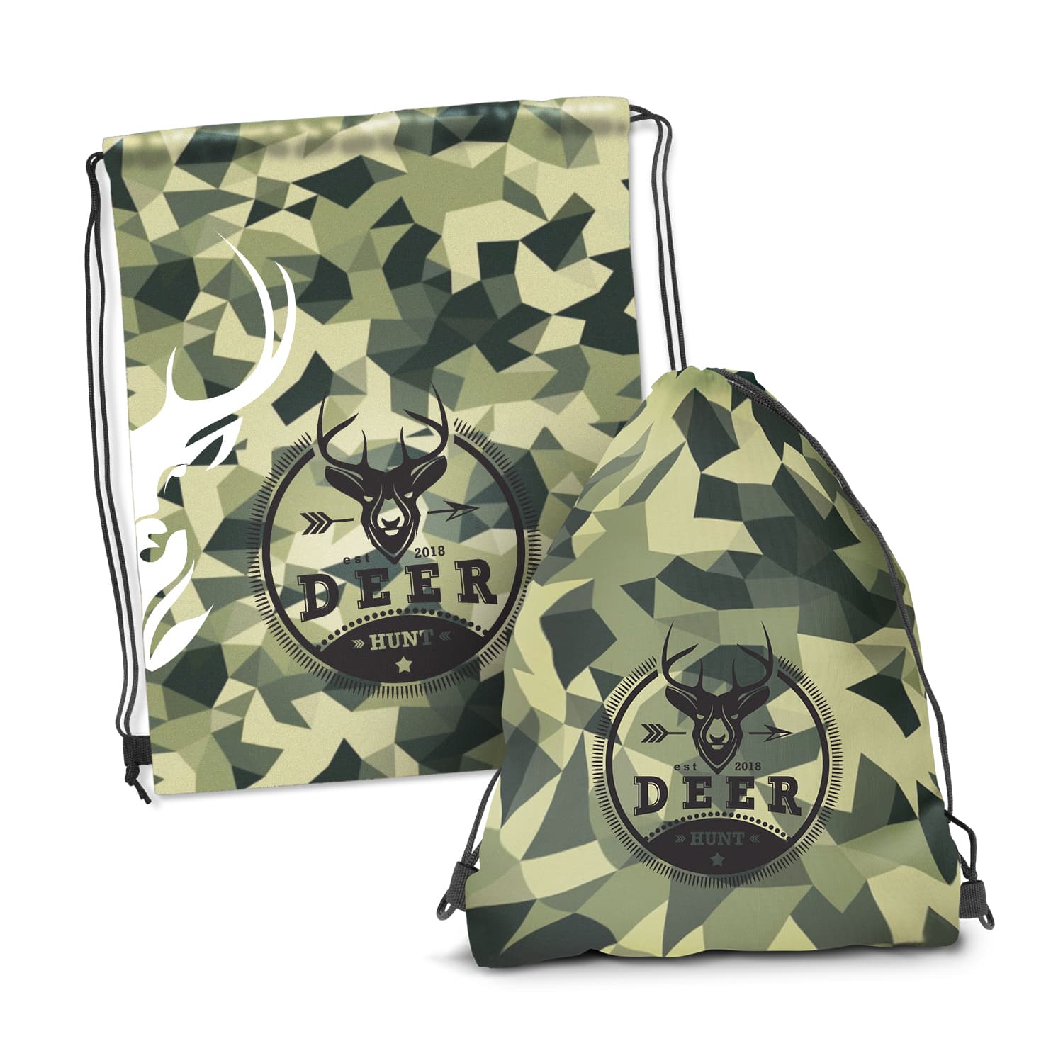 Drawstring Backpack - Full Colour-Active Image