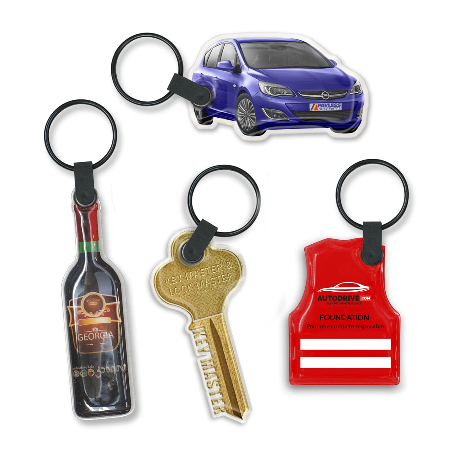 Star Flex Key Ring-Active Image