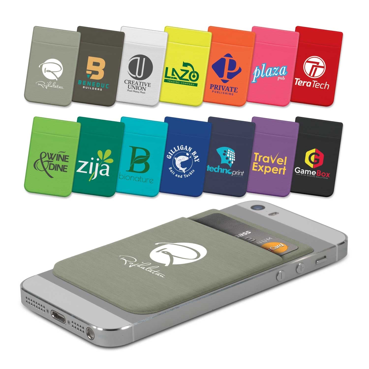 Lycra Phone Wallet - Heat Transfer-Active Image