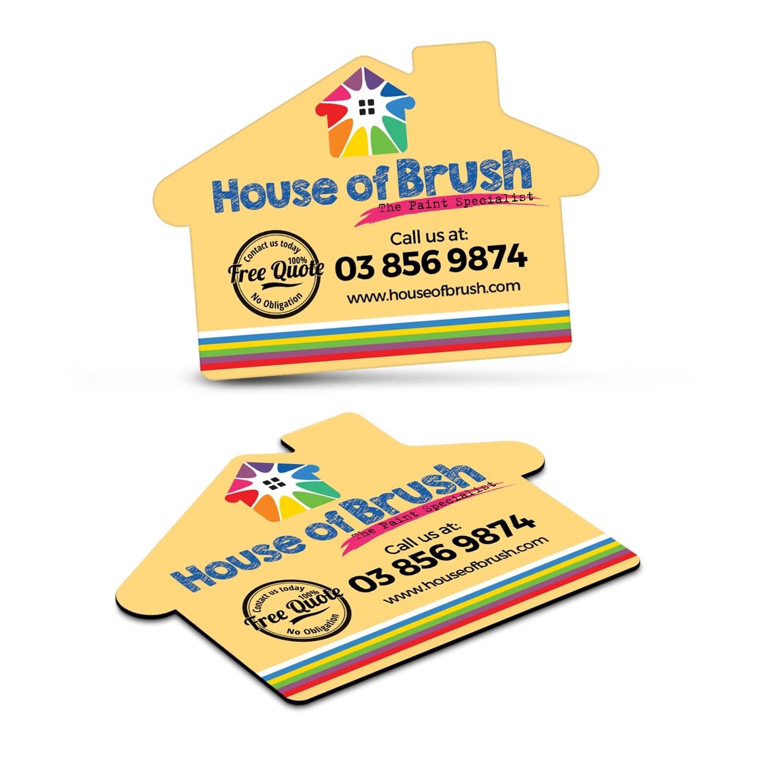 Fridge Magnet 70 x 50mm - House Shape-Active Image