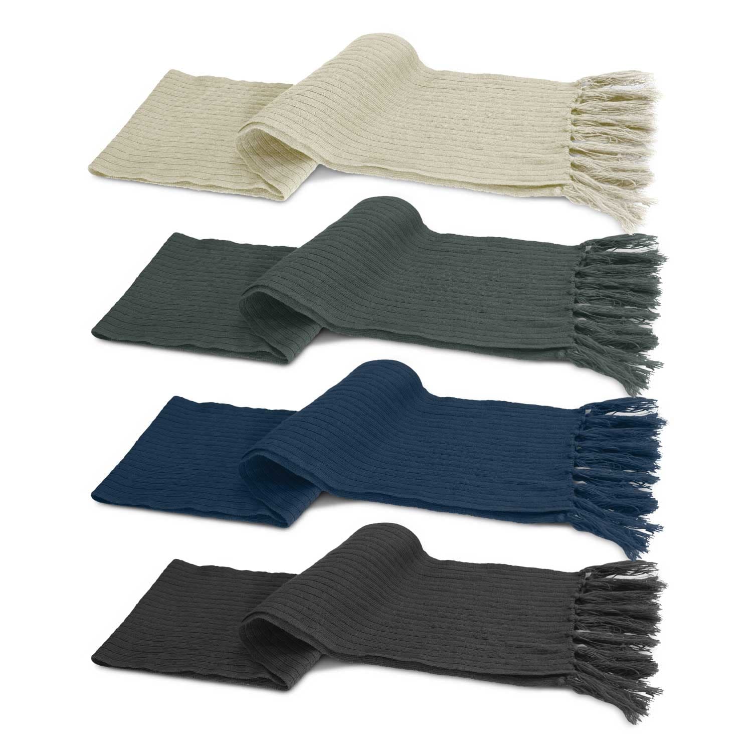 Nebraska Cable Knit Scarf-Active Image