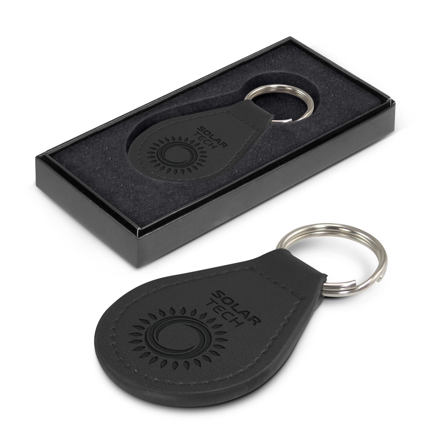 Prince Leather Key Ring - Round-Active Image