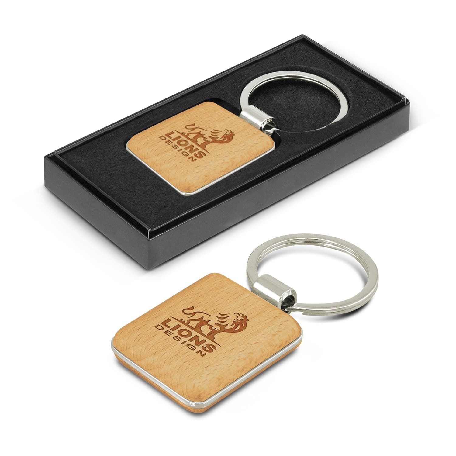 Echo Key Ring - Square-Active Image