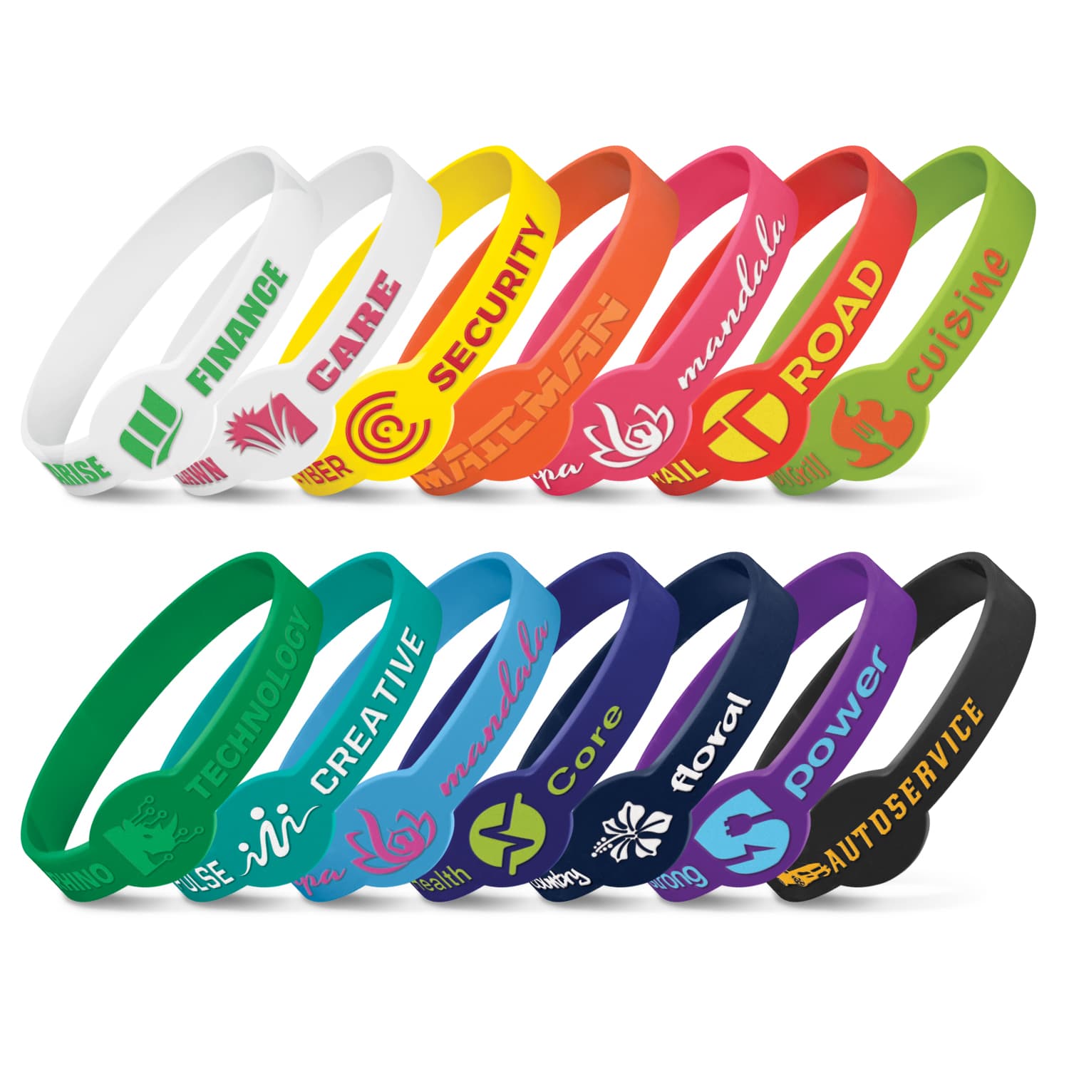 Xtra Silicone Wrist Band - Embossed-Active Image