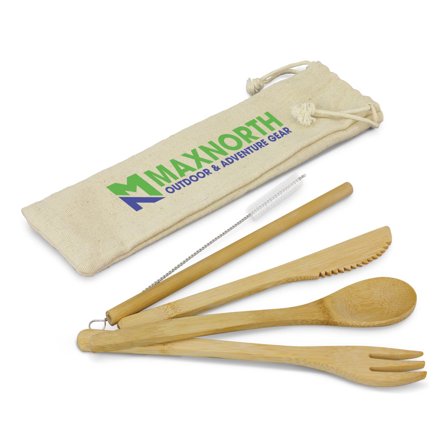 Bamboo Cutlery Set-Active Image