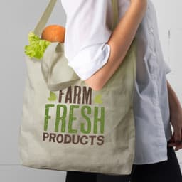 Cotton Shoulder Tote Bag - image 5