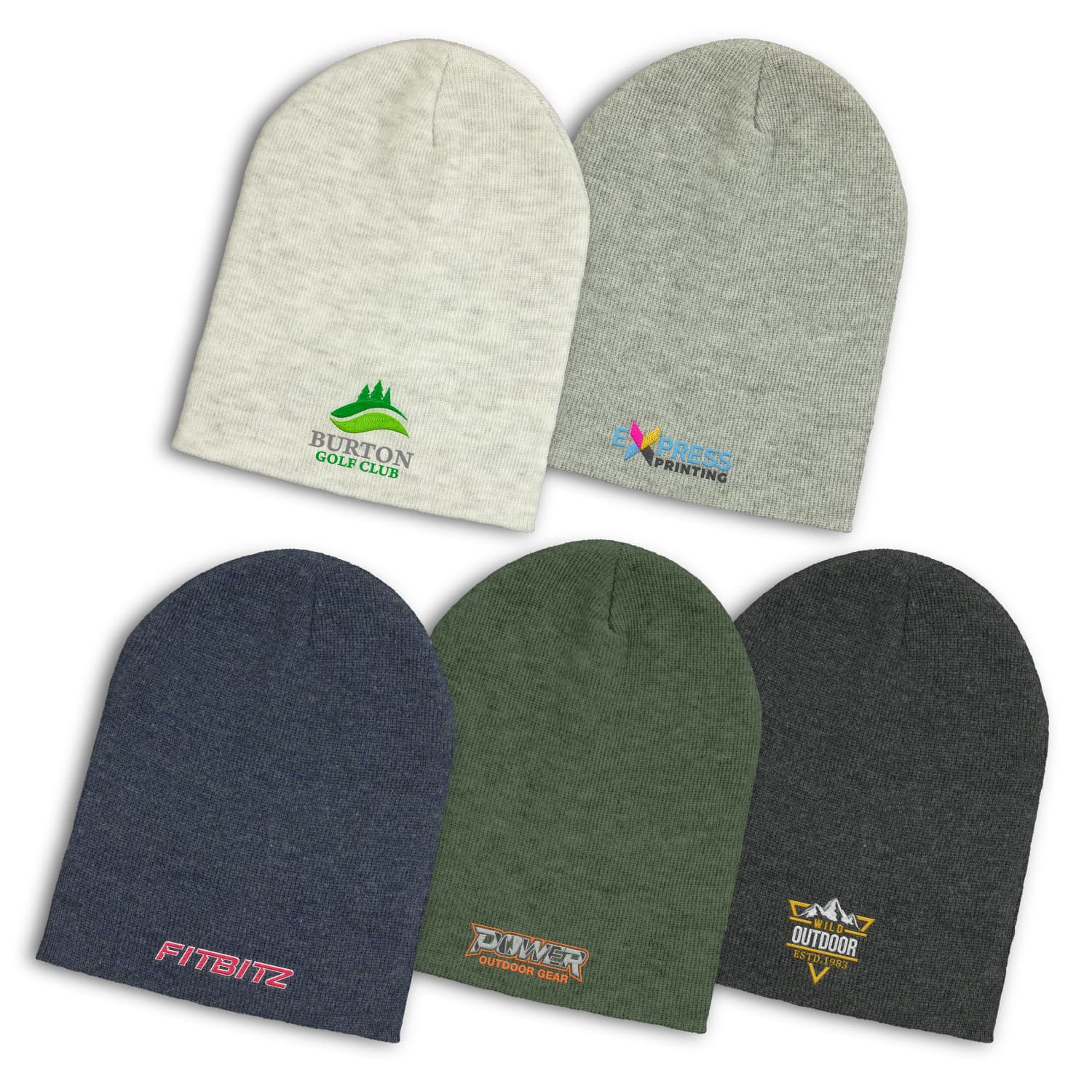Heather Slouch Beanie-Active Image