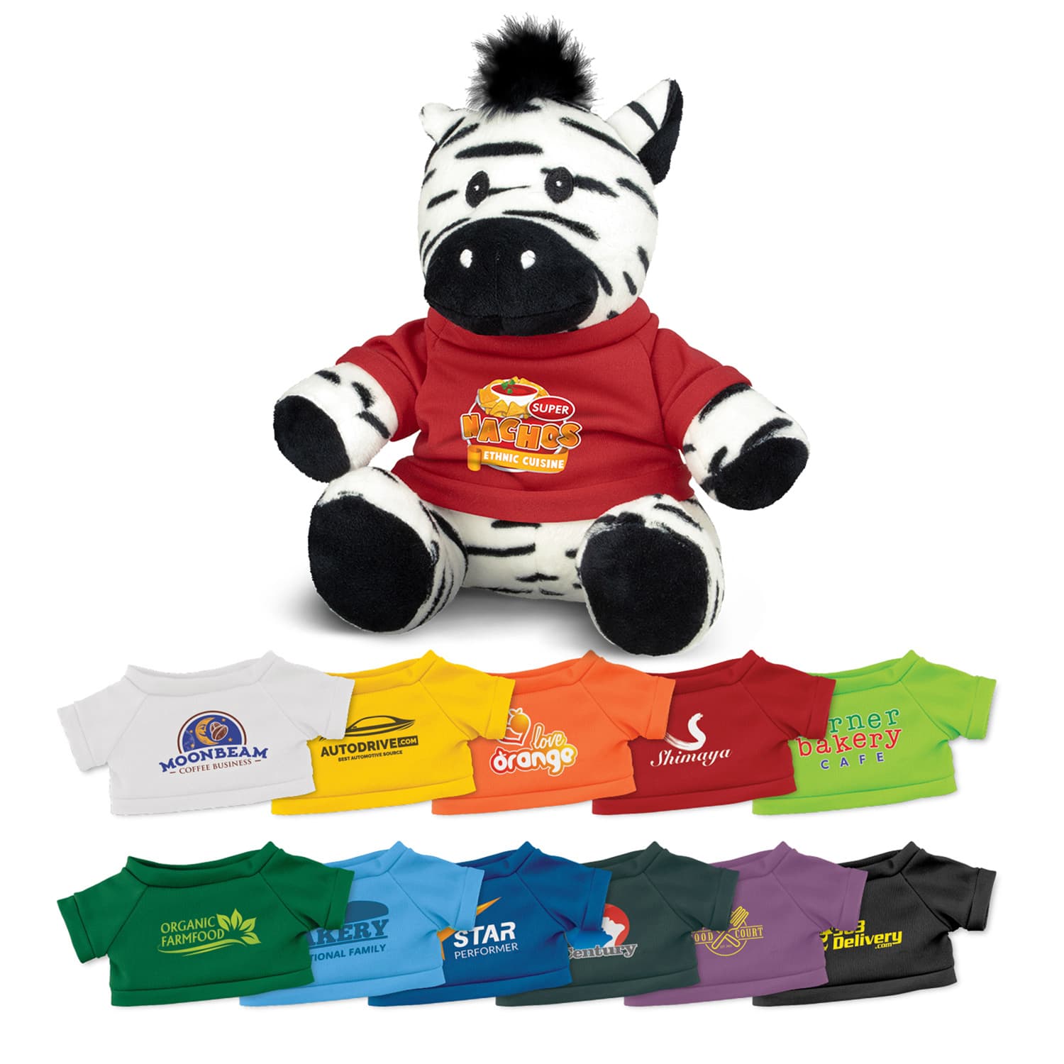 Zebra Plush Toy-Active Image