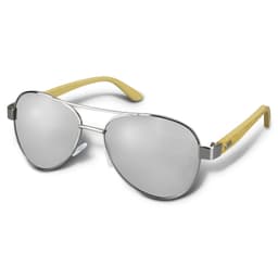 Aviator Mirror Lens Sunglasses - Bamboo - image 1