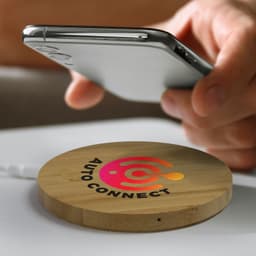 Vita Bamboo Wireless Charger - Round - image 3