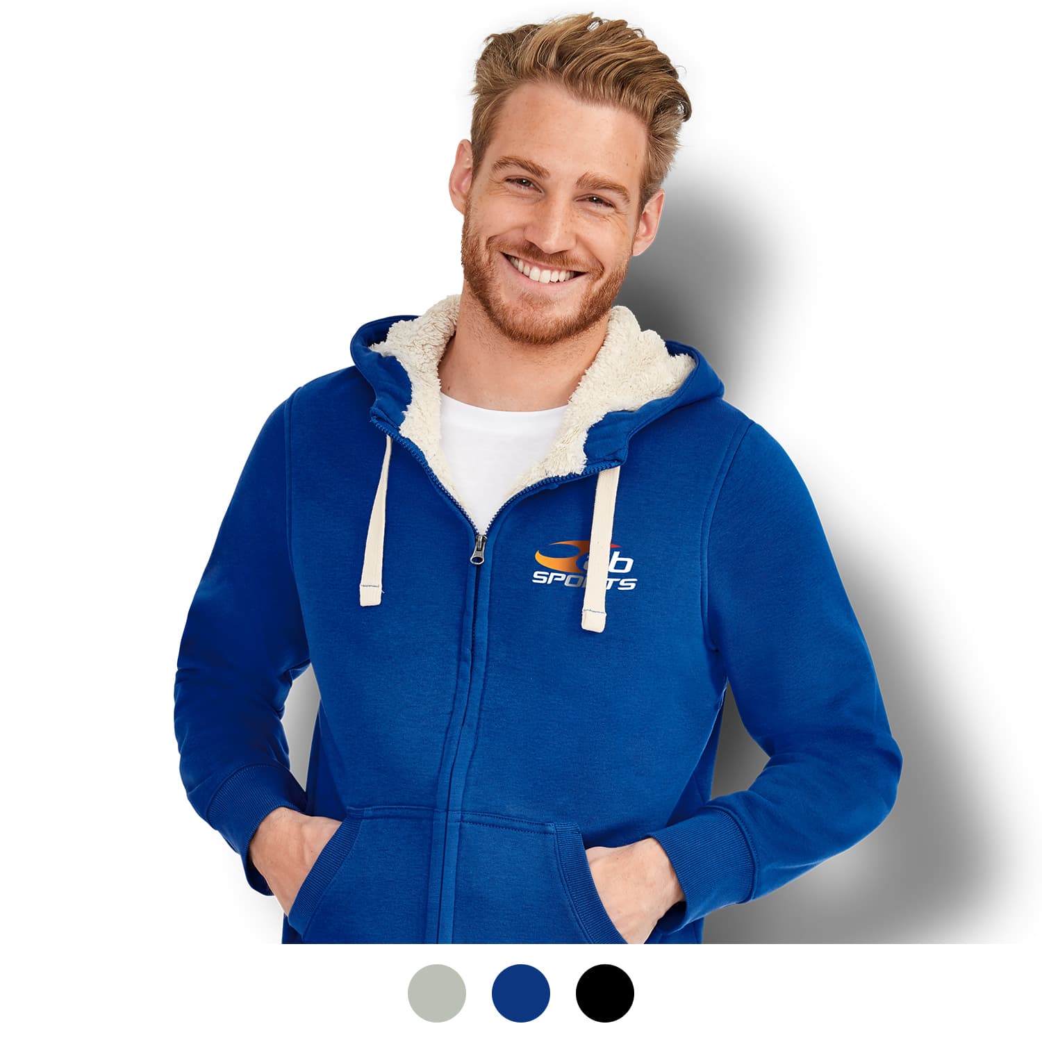 SOLS Sherpa Unisex Zipped Sweatshirt-Active Image
