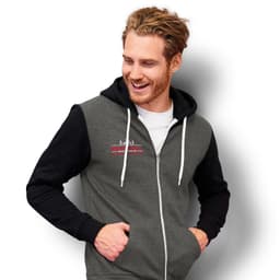 SOLS Silver Unisex Zipped Sweatshirt - image 1