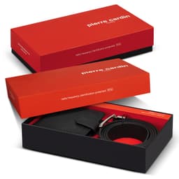 Pierre Cardin Leather Wallet and Belt Gift Set - image 2