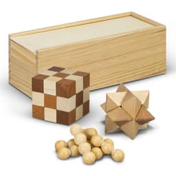 Wooden Brain Teaser Set - image 3
