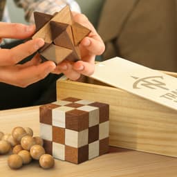 Wooden Brain Teaser Set - image 4