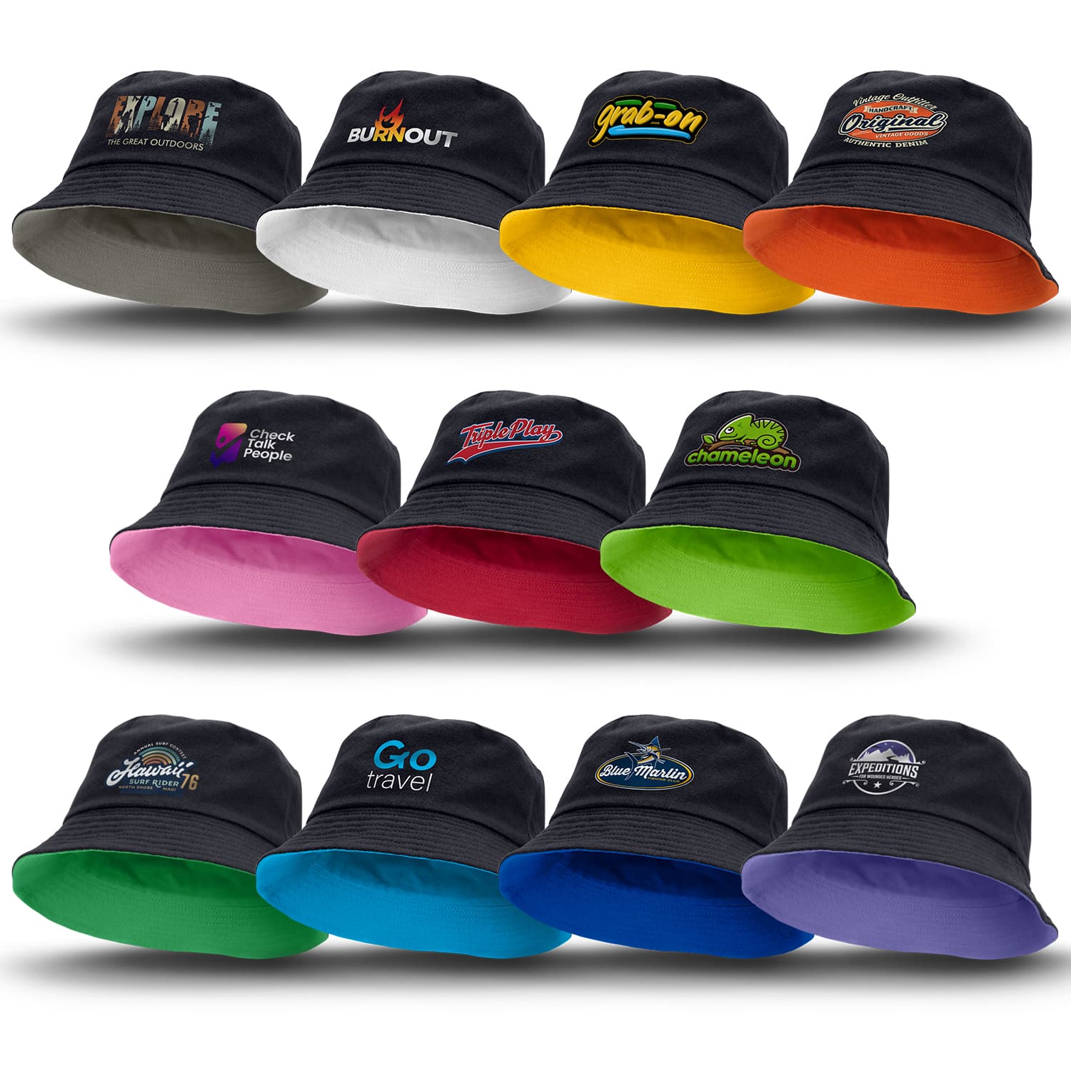 Reversible Bucket Hat-Active Image