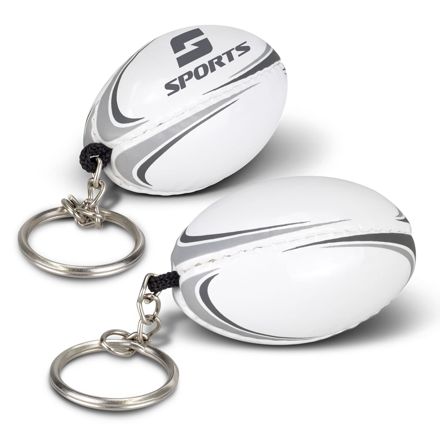 Rugby Ball Key Ring-Active Image
