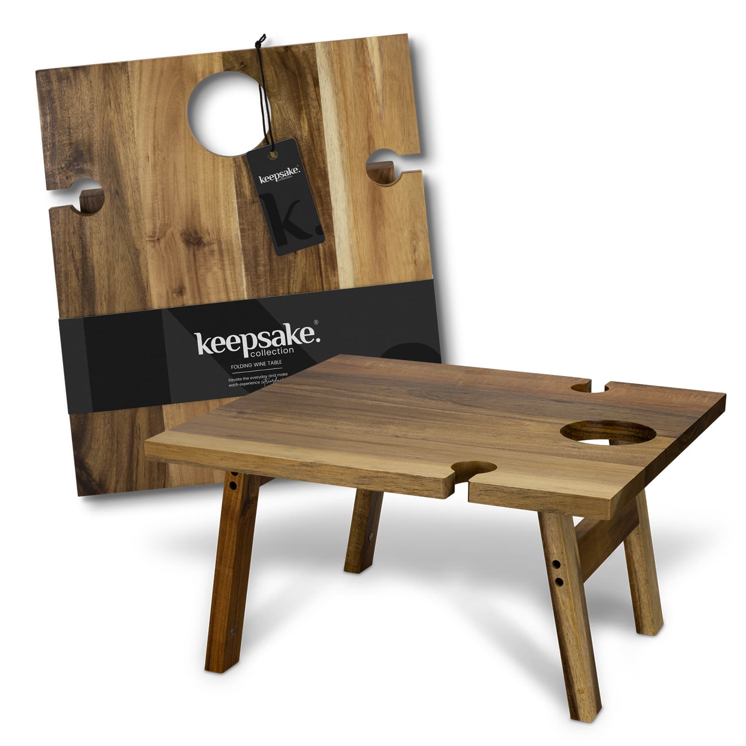 Keepsake Folding Wine Table-Active Image