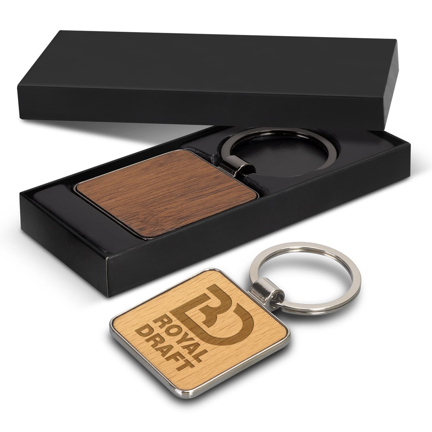 Santo Key Ring - Square-Active Image