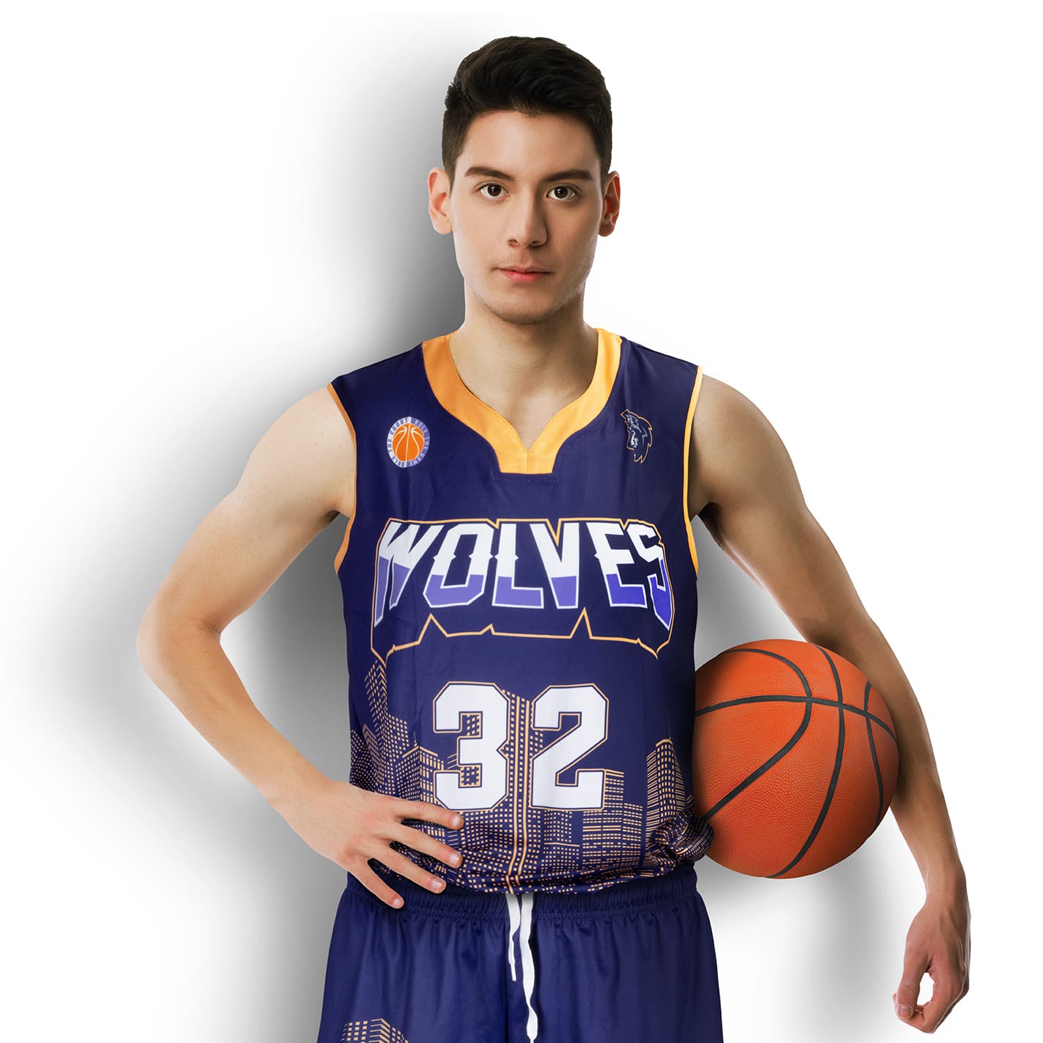 Custom Mens Basketball Top-Active Image