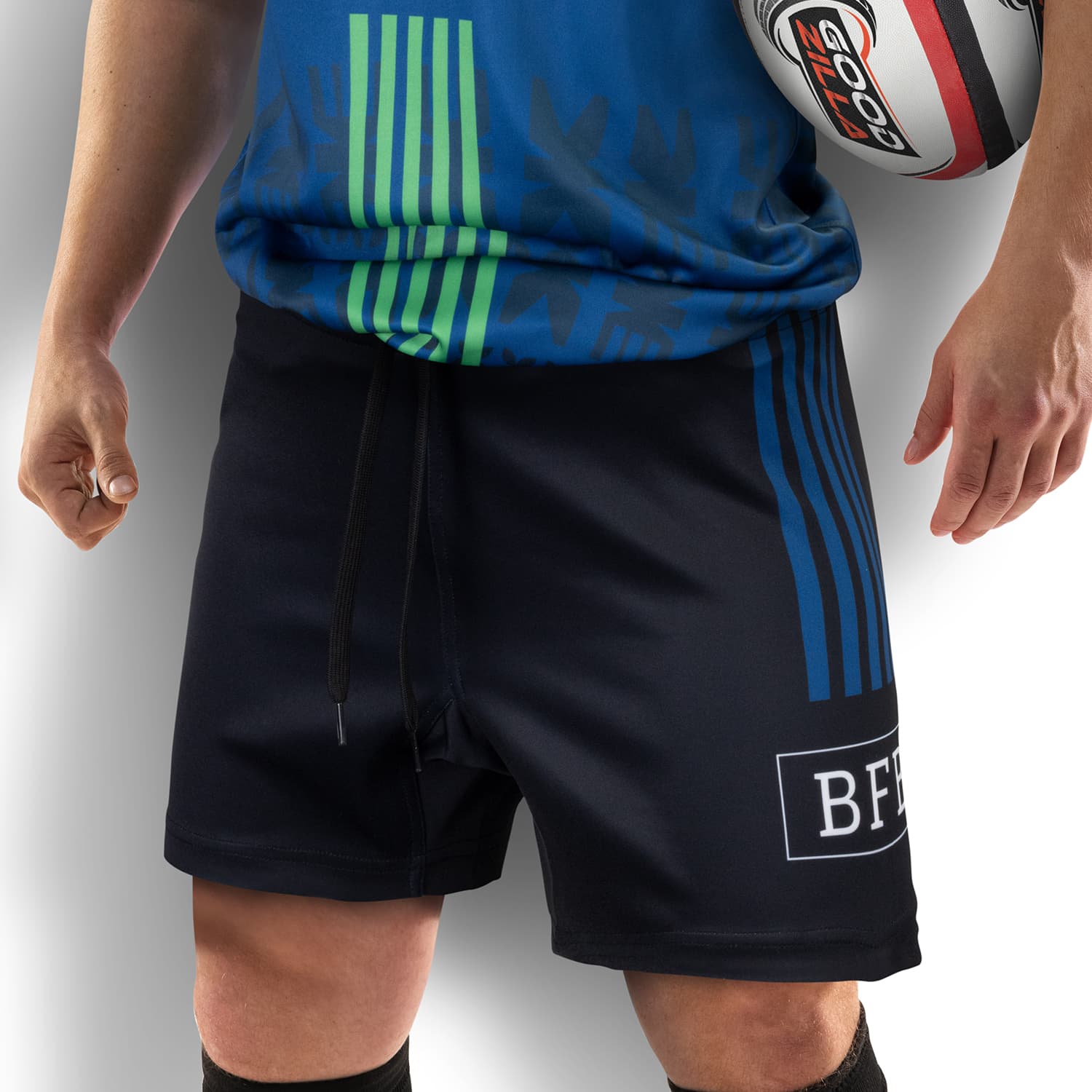 Custom Mens Rugby Shorts-Active Image