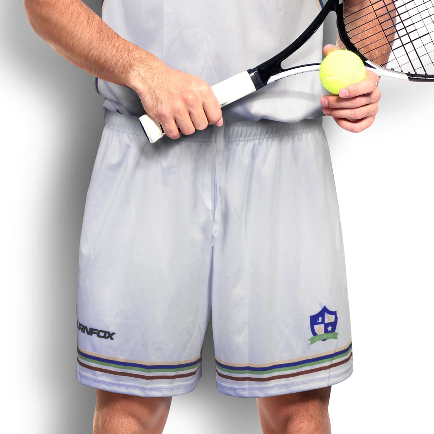 Custom Mens Tennis Shorts-Active Image
