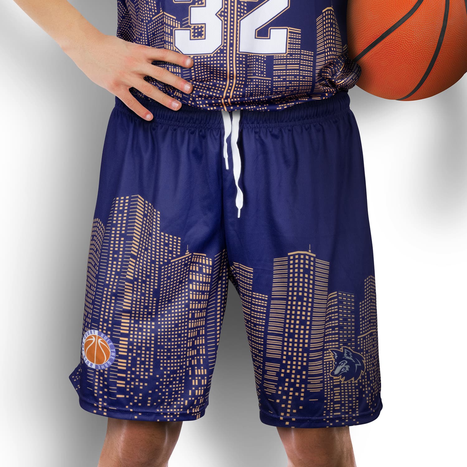 Custom Mens Basketball Shorts-Active Image