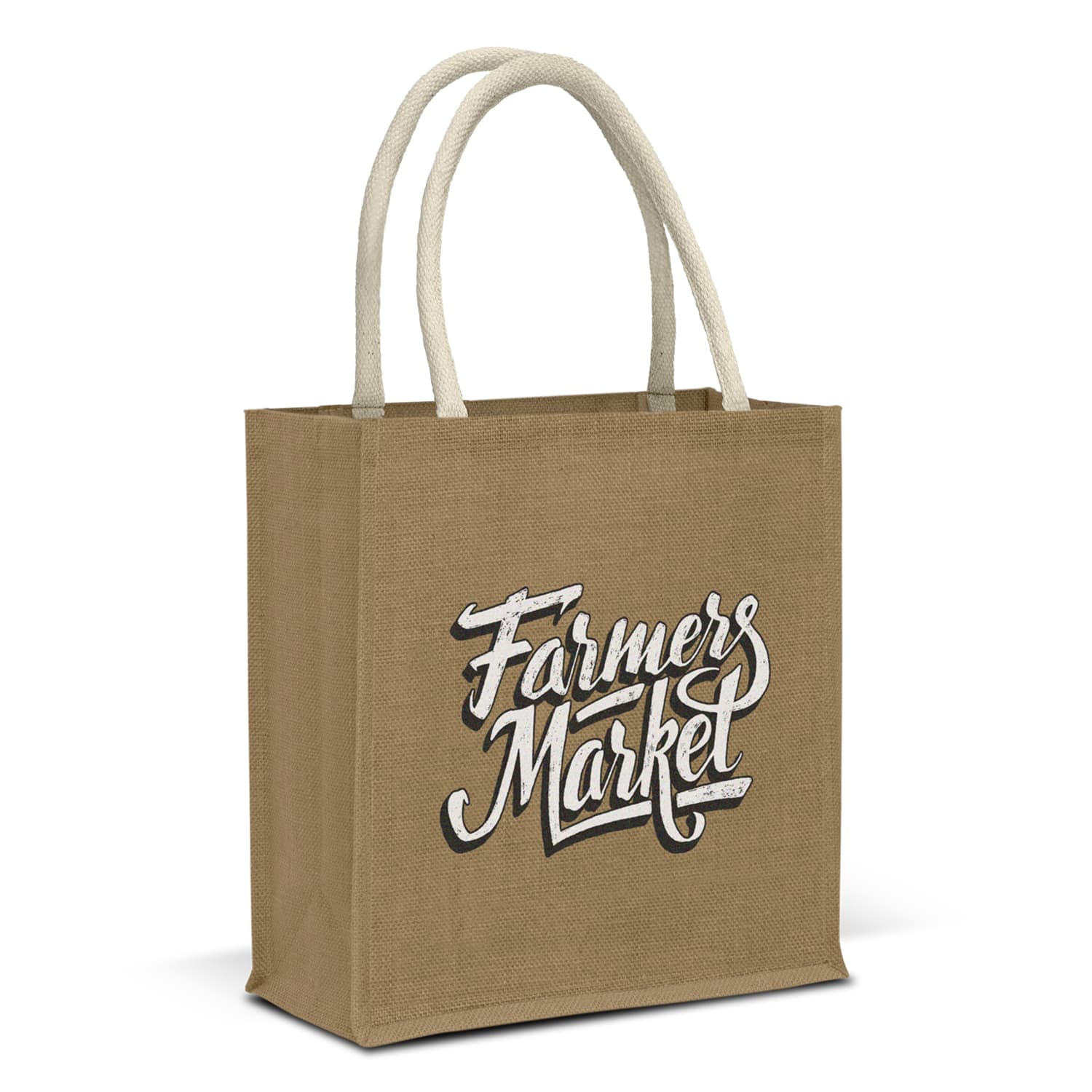 Lanza Starch Jute Tote Bag-Active Image