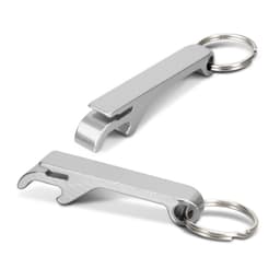 Snappy Metal Bottle Opener Key Ring - image 1