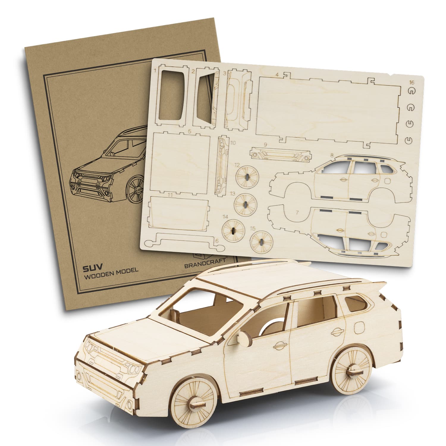 BRANDCRAFT SUV Wooden Model-Active Image