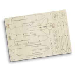 BRANDCRAFT Rocket Ship Wooden Model - image 4
