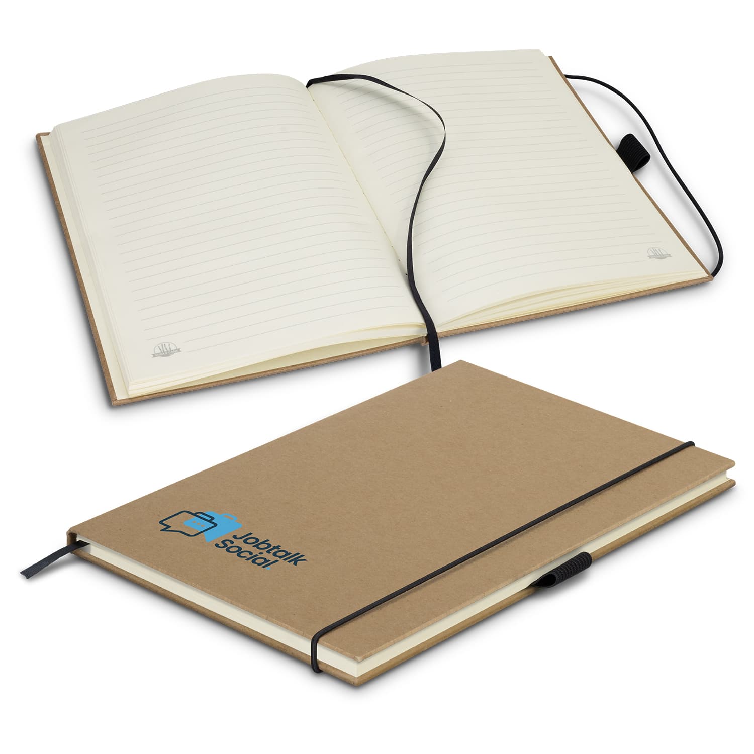Sugarcane Paper Hard Cover Notebook-Active Image