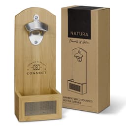 NATURA Bamboo Wall Mounted Bottle Opener - image 2