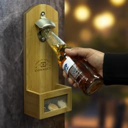 NATURA Bamboo Wall Mounted Bottle Opener - image 6
