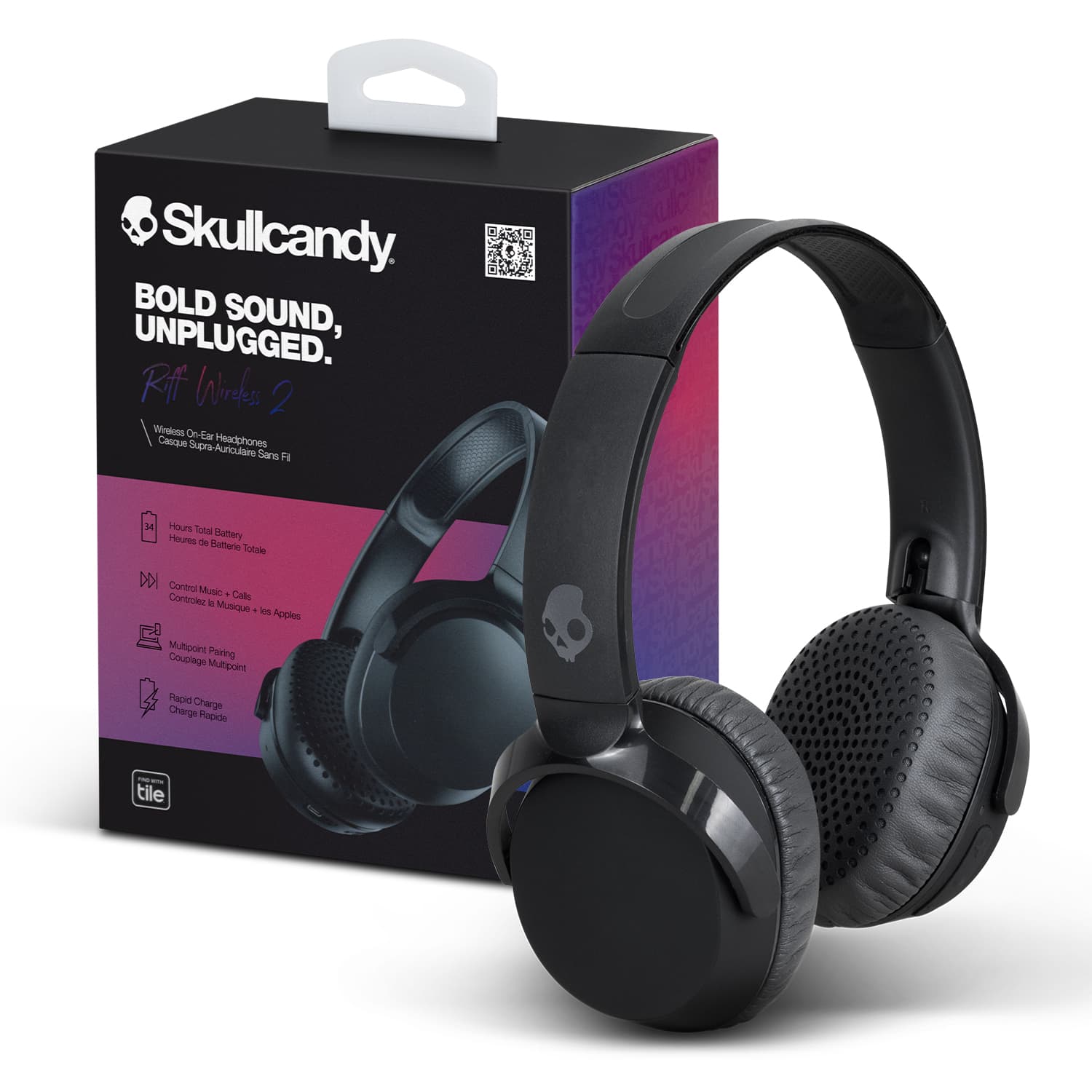Skullcandy Riff 2 Wireless Headphones-Active Image