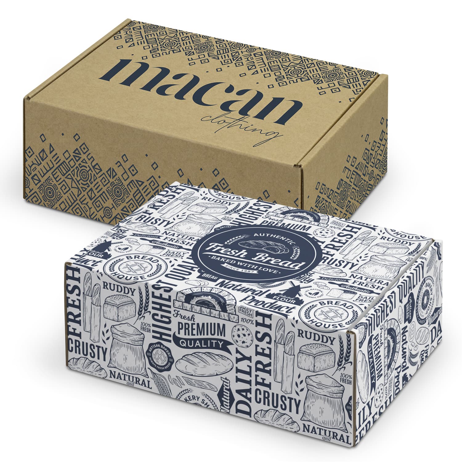 Die Cut Box with Locking Lid - 225x167x83mm-Active Image