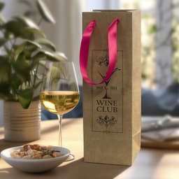 Champagne Ribbon Handle Paper Bag - image 7