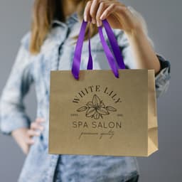 Medium Ribbon Handle Paper Bag - image 10