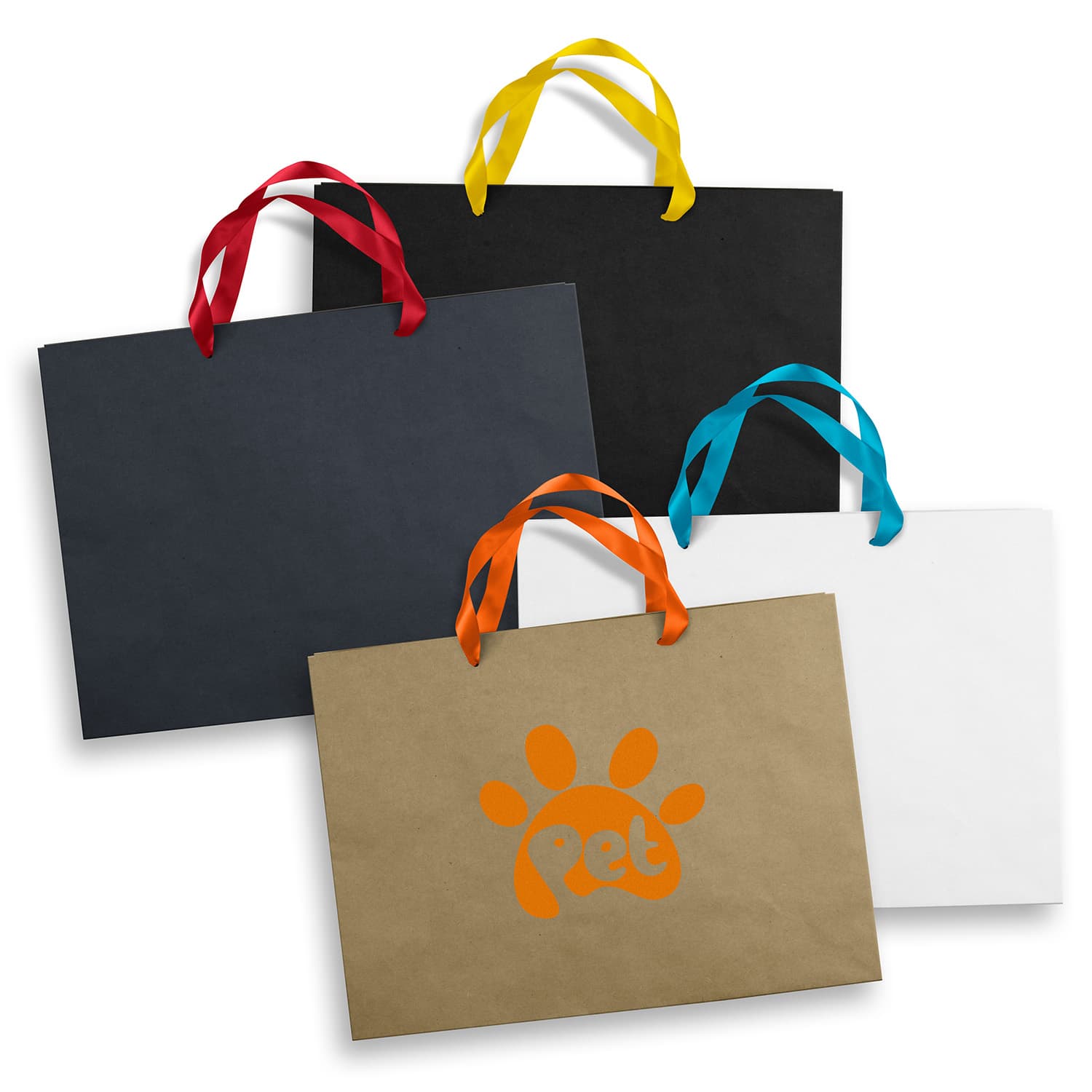 Extra Large Ribbon Handle Paper Bag-Active Image