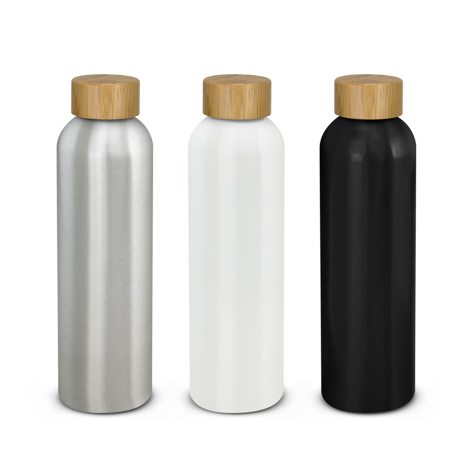 Eden Aluminium Bottle Bamboo Lid-Active Image