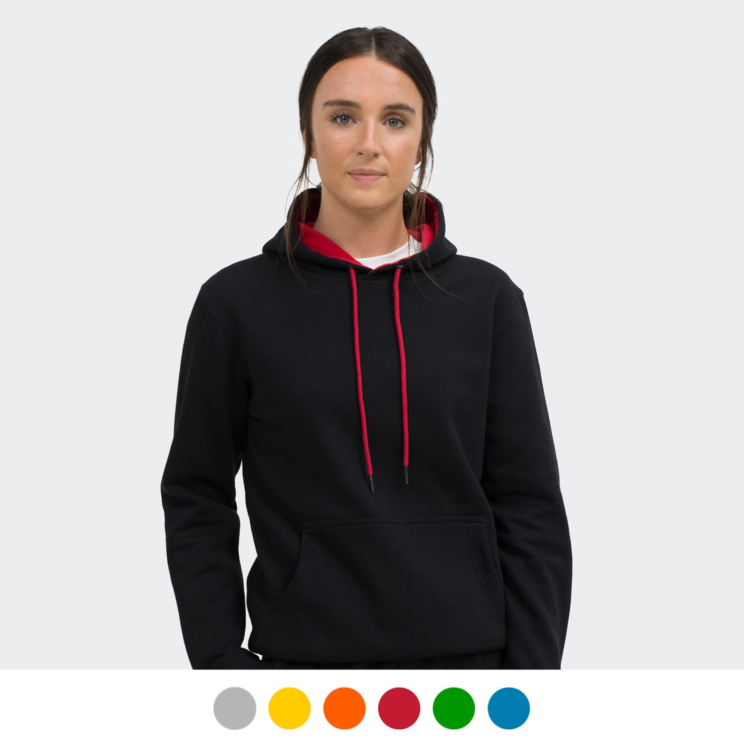 TRENDSWEAR Studio Contrast Unisex Hoodie-Active Image