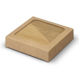 Bamboo Bottle Opener Coaster - Set of 2 - Square - image 4