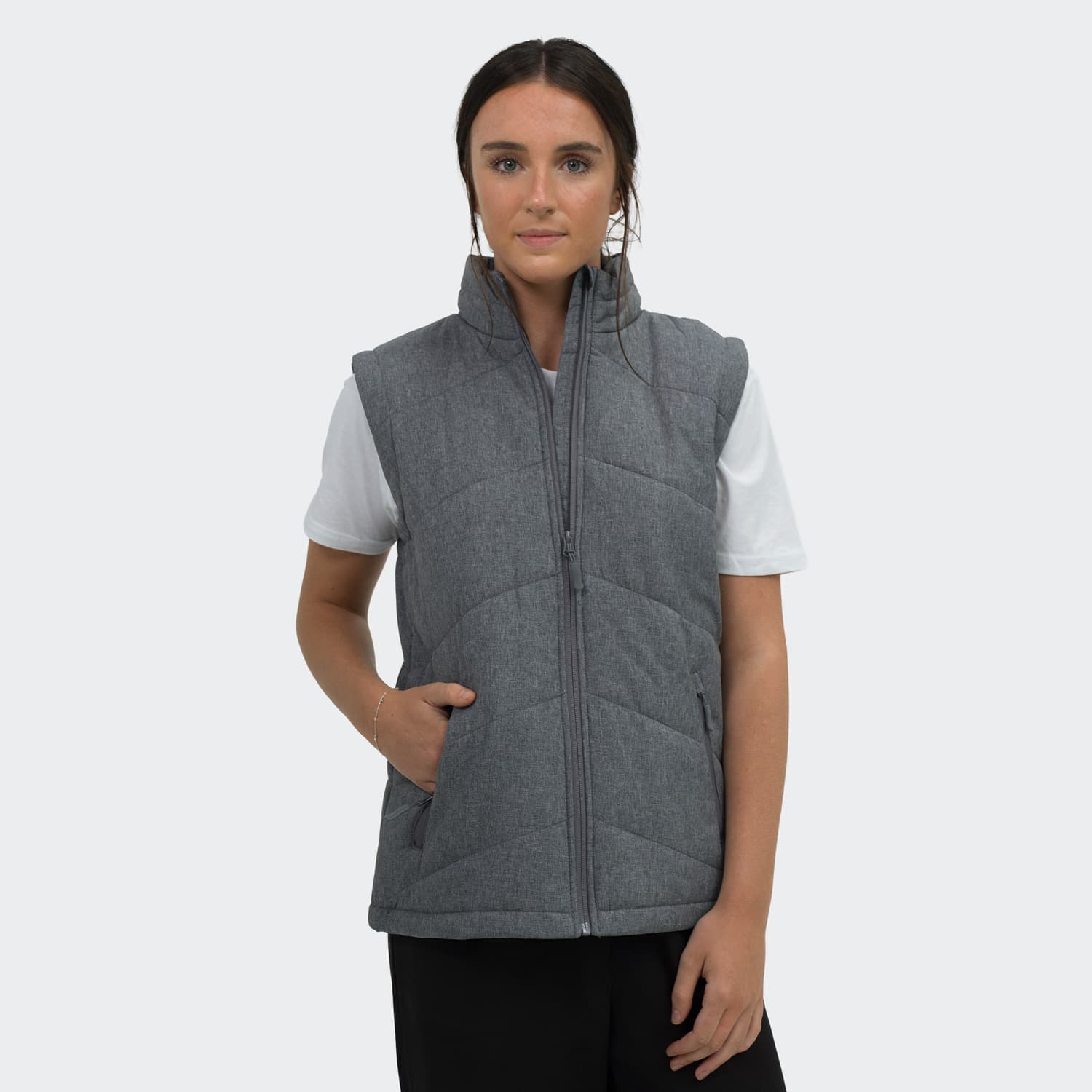 TRENDSWEAR Newport Womens Puffer Vest-Active Image