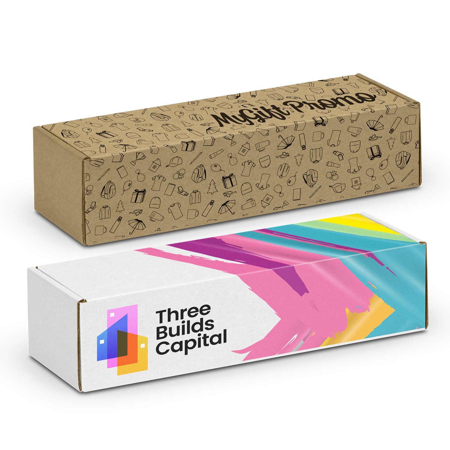 Die Cut Box with Locking Lid - 295x76x76mm-Active Image