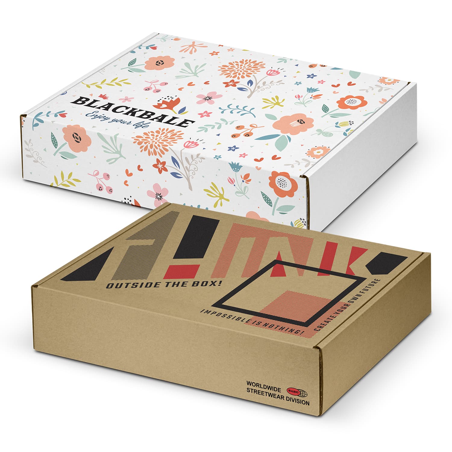 Die Cut Box with Locking Lid - 465x320x120mm-Active Image