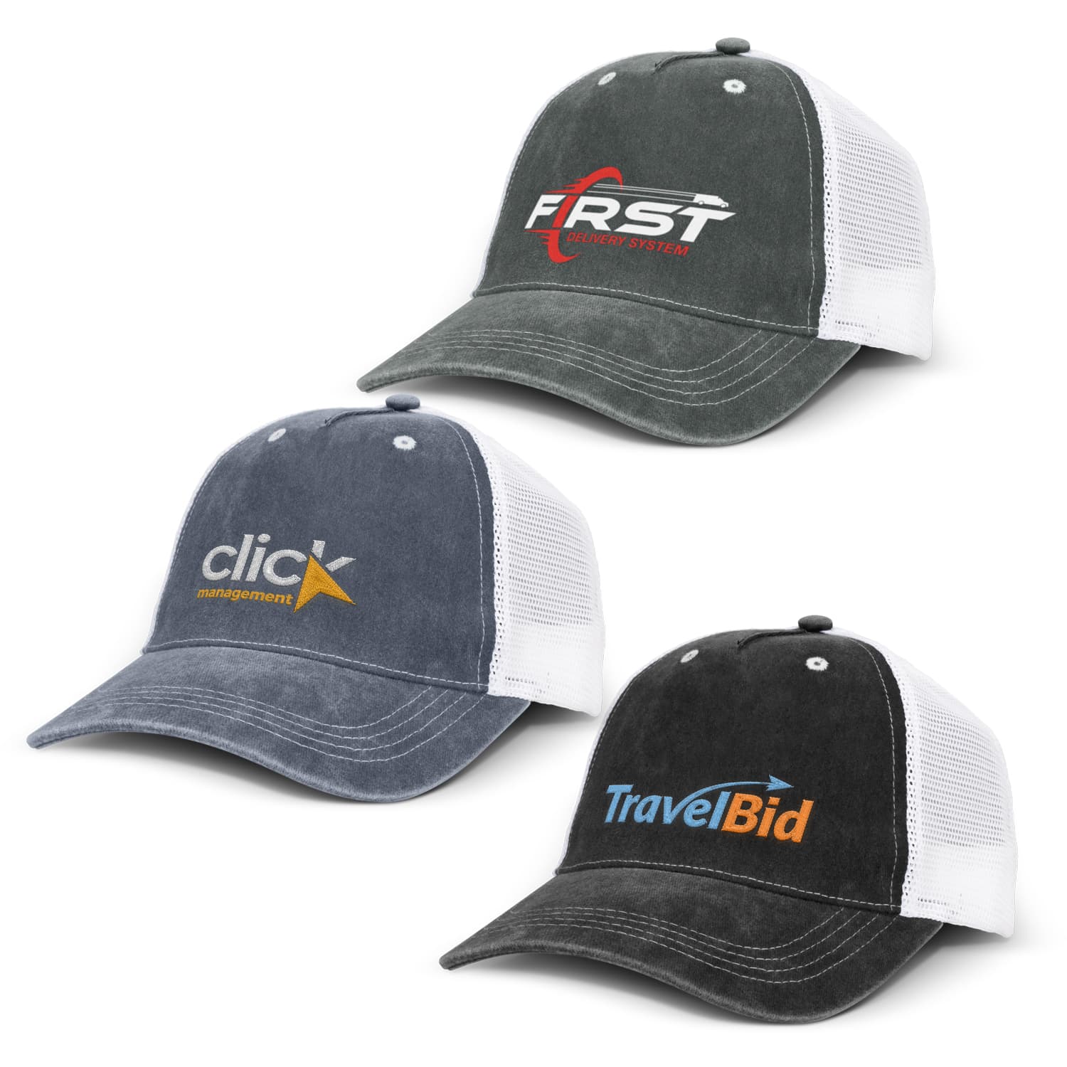 Faded Trucker Cap-Active Image