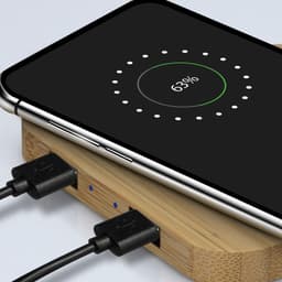 NATURA Bamboo Wireless Fast Charging Hub - image 2