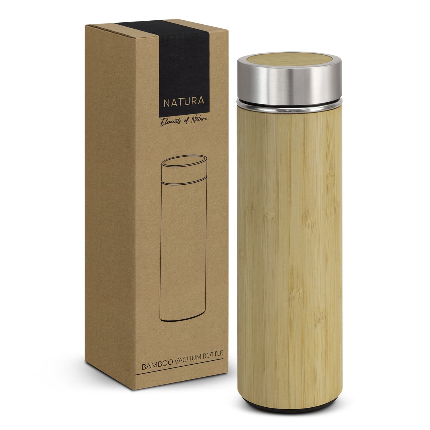 NATURA Bamboo Vacuum Bottle-Active Image
